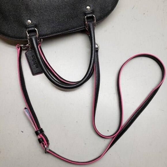 COACH (F13000) SIERRA SATCHEL CROSSGRAIN LEATHER WITH MULTI EDGEPAINT BAG - Picture 5 of 14